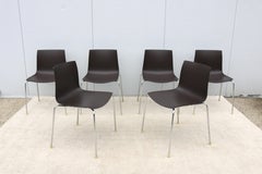 Italian Modern Lievore Altherr Molina for Arper Catifa 46 Dining Chairs Set of 6