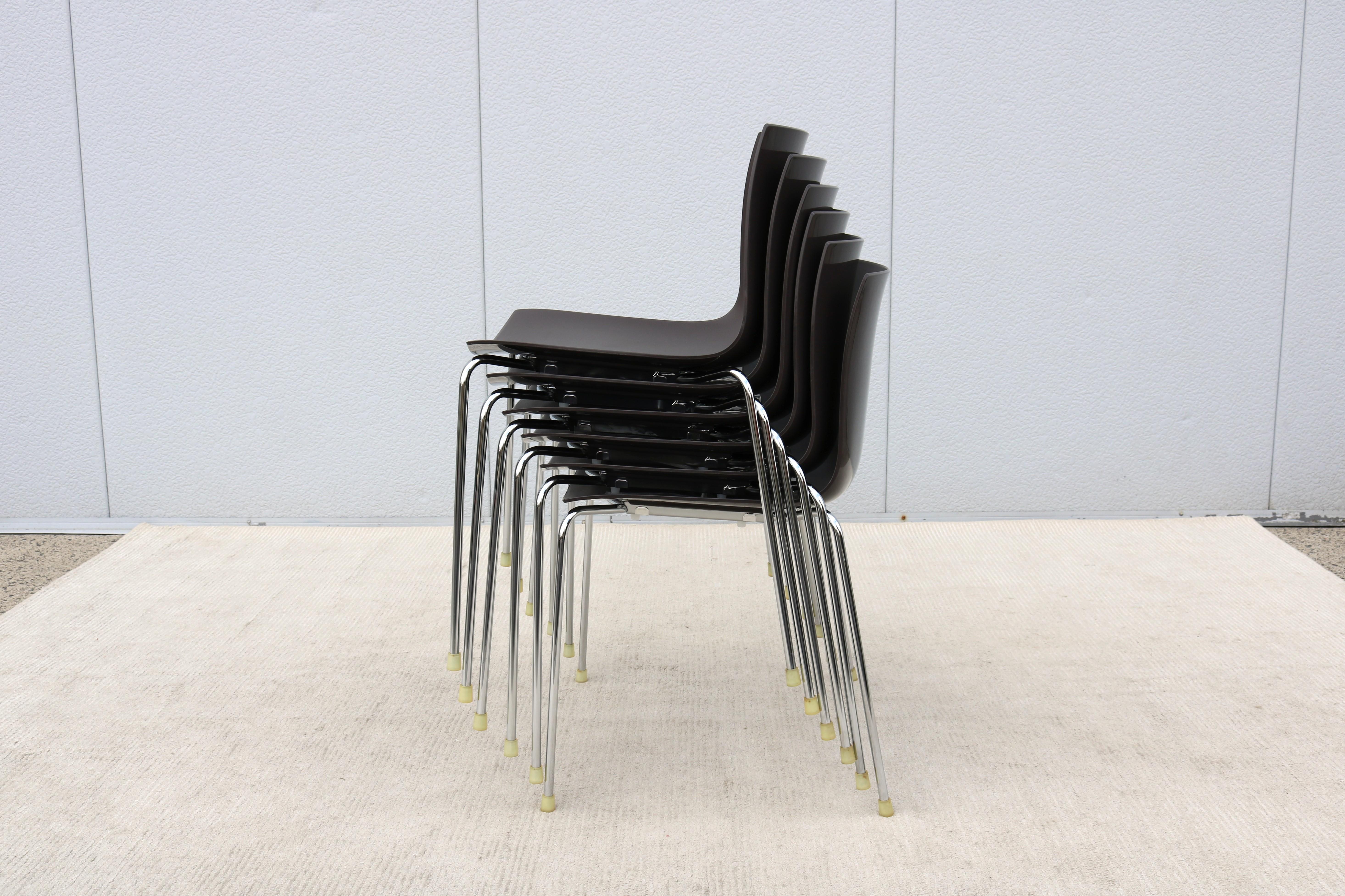 Sedie da pranzo moderne Lievore Altherr Molina per Arper 46 Set di 6 sedie da pranzo in vendita 12