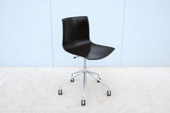 Italian Modern Lievore Altherr Molina for Arper Catifa Leather Swivel Desk Chair