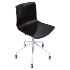 Italian Modern Lievore Altherr Molina for Arper Catifa Leather Swivel Desk Chair