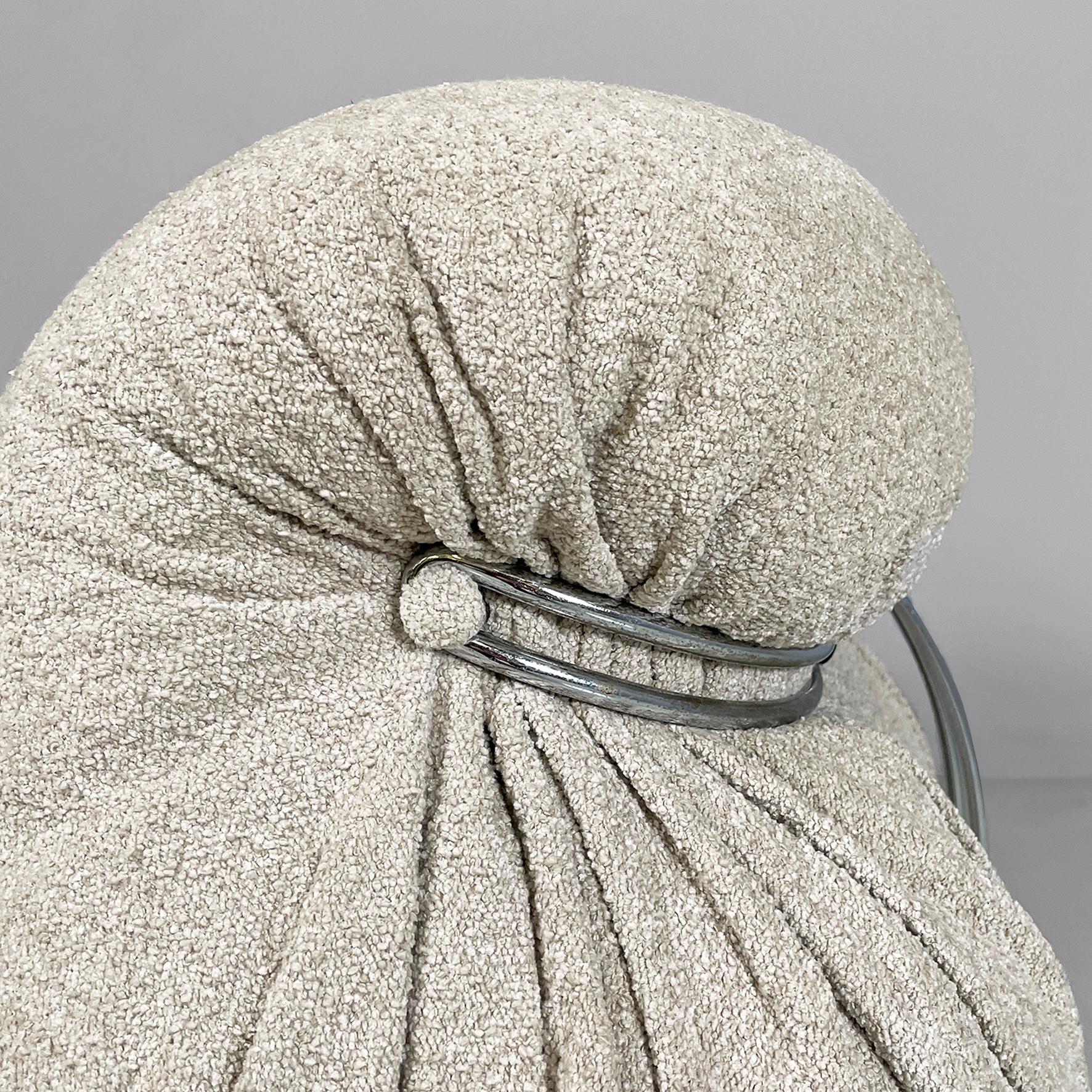 Italian modern light beige Soriana armchairs, Afra Tobia Scarpa, Cassina, 1970s 4