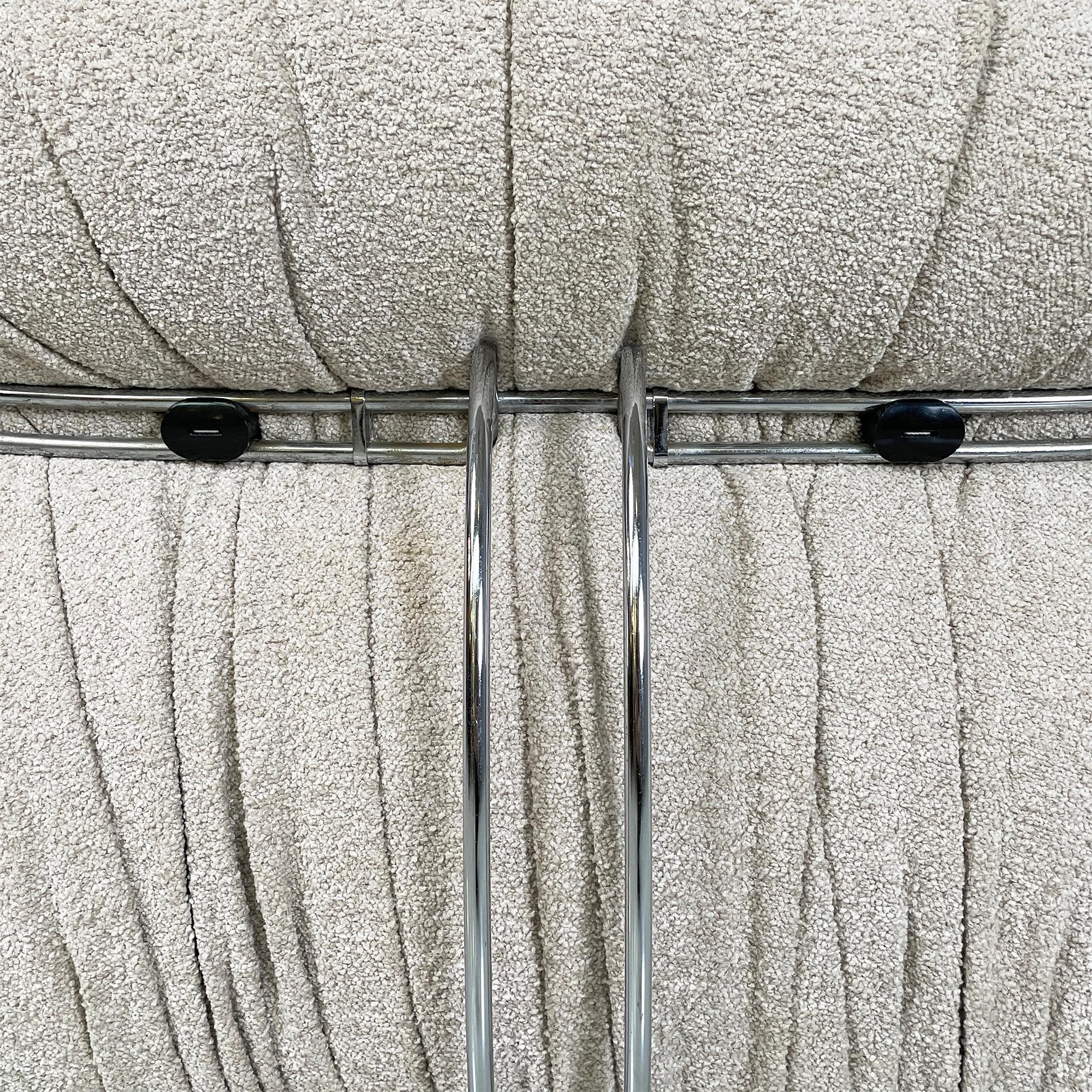 Italian modern light beige Soriana armchairs, Afra Tobia Scarpa, Cassina, 1970s 1