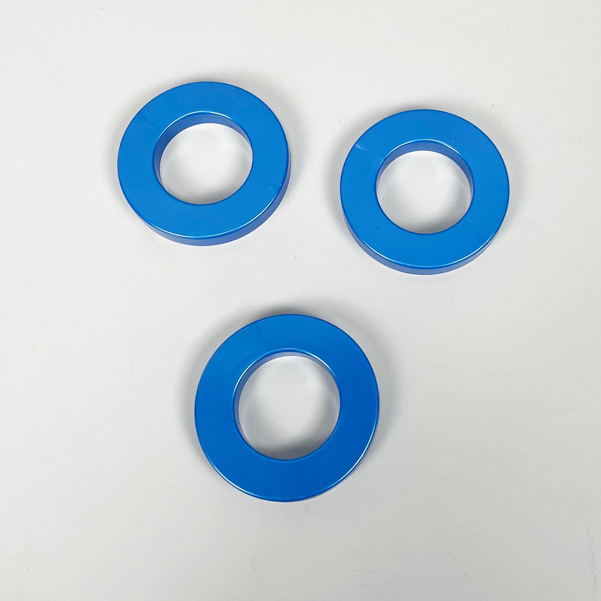 Italian modern light blue rings for perpetual wall calendar by Ring A Date, 2020 For Sale 1