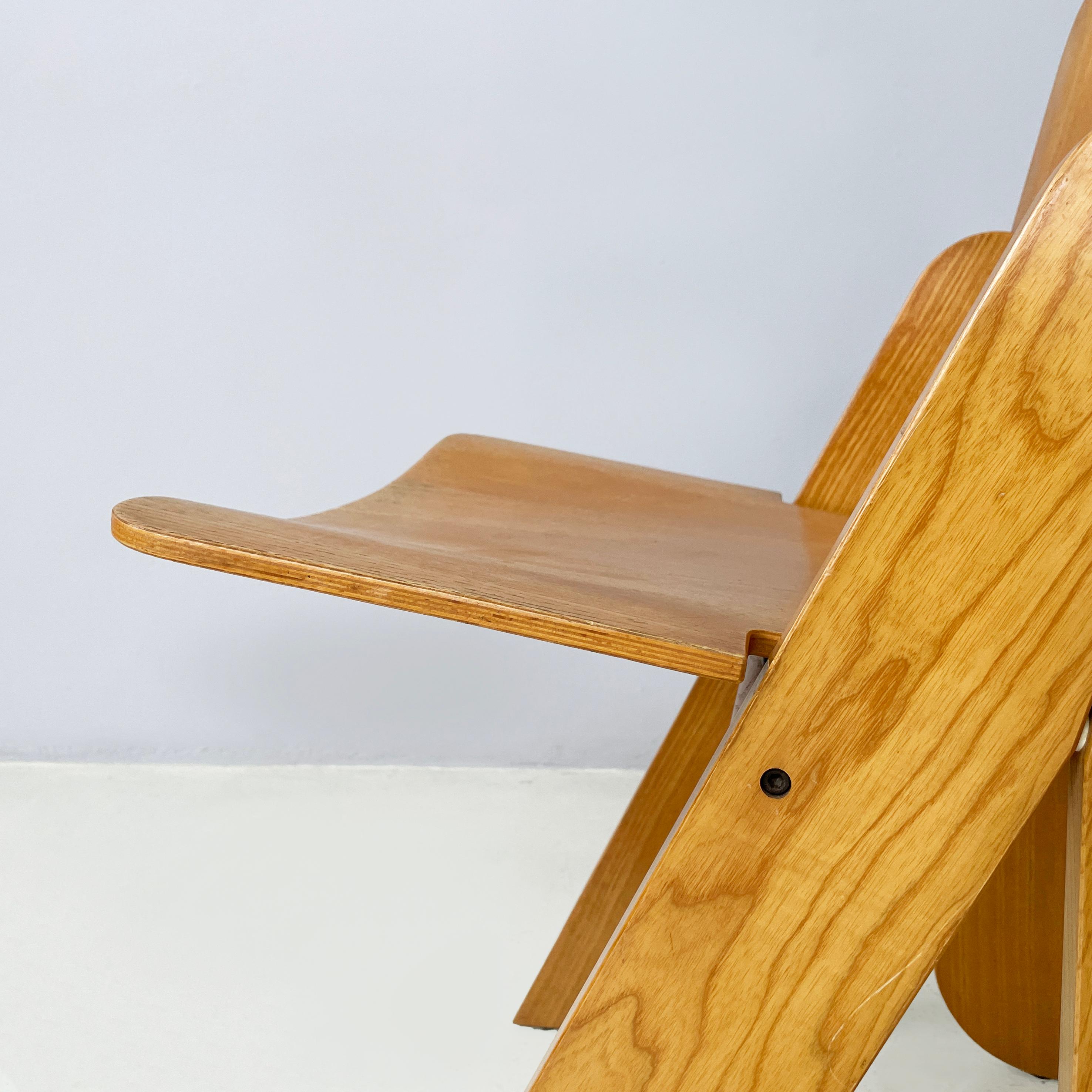 Italian modern Light wood Chairs Peota by Gigi Sabadin, 1970s For Sale 5