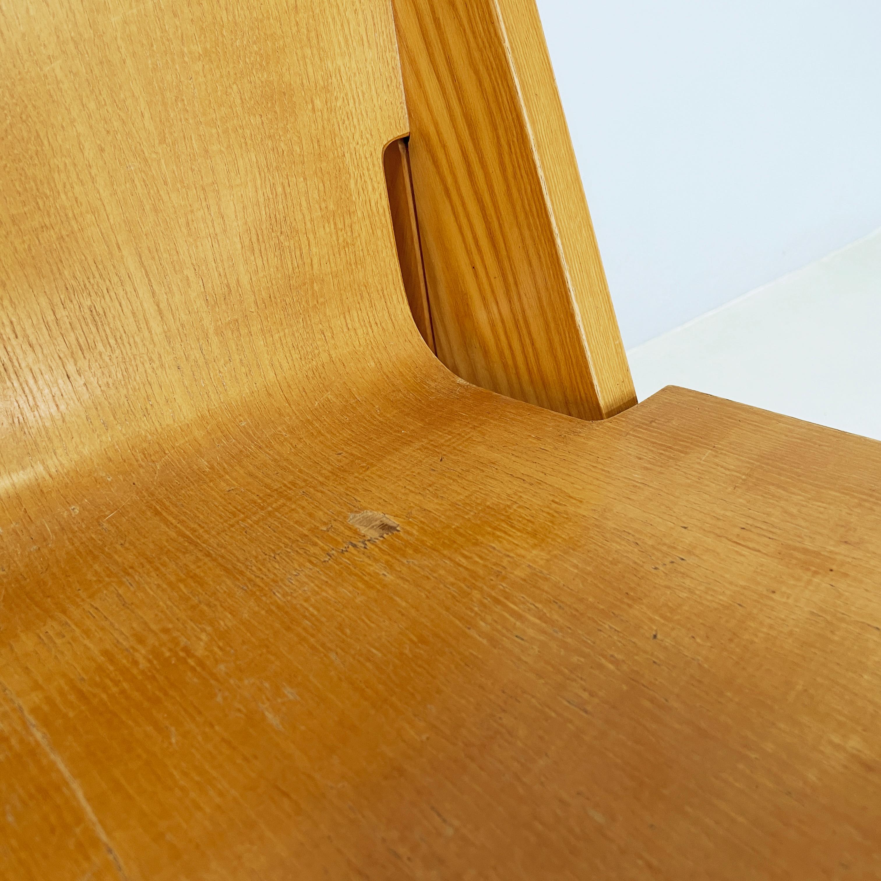 Italian modern Light wood Chairs Peota by Gigi Sabadin, 1970s For Sale 8