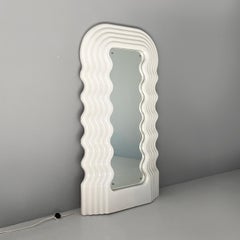 Italian modern lighted mirror Ultrafragola by Sottsass for Poltronova, 1980s