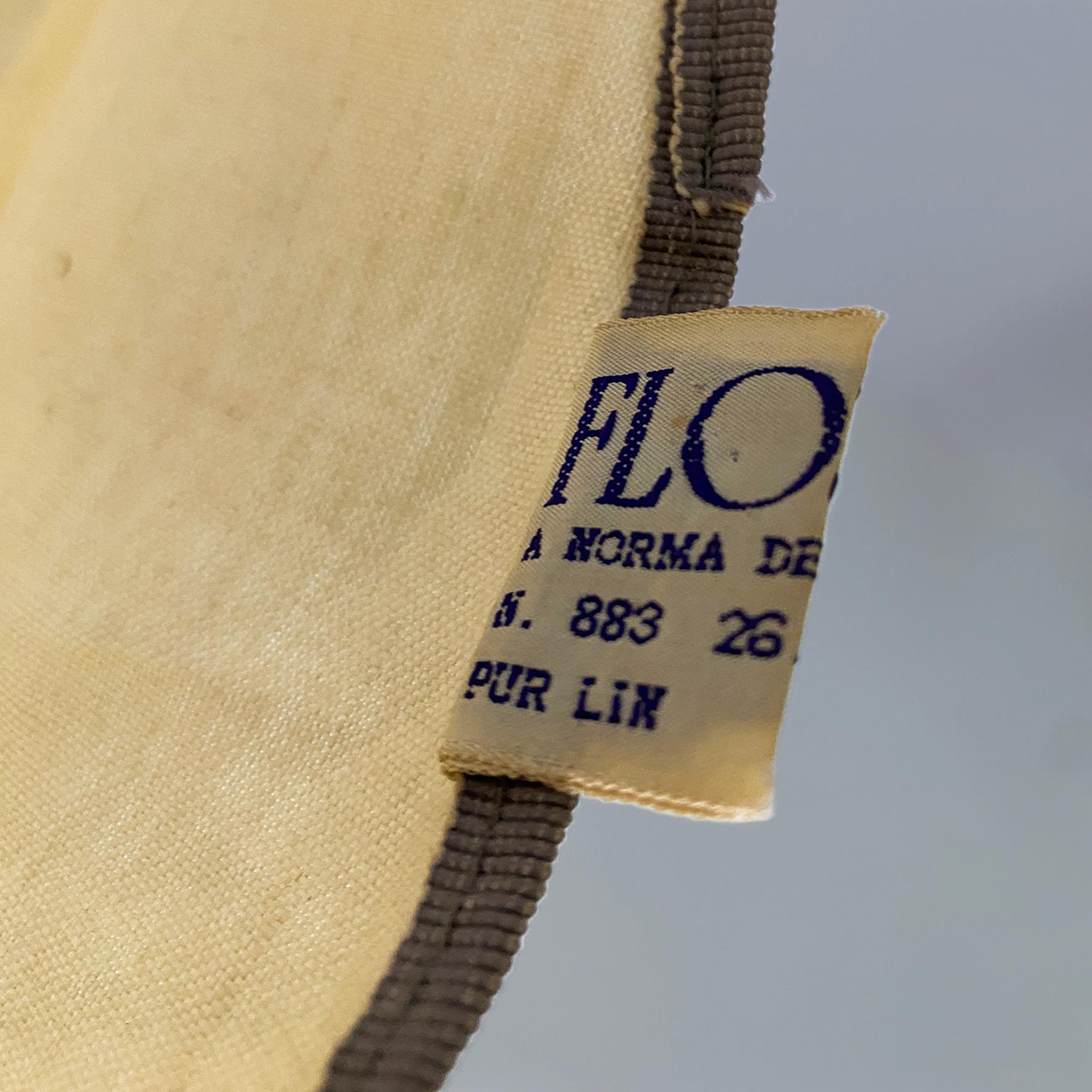 Italian modern linen and metal chandelier by Tobia Scarpa for Flos, 1980s in vendita 11