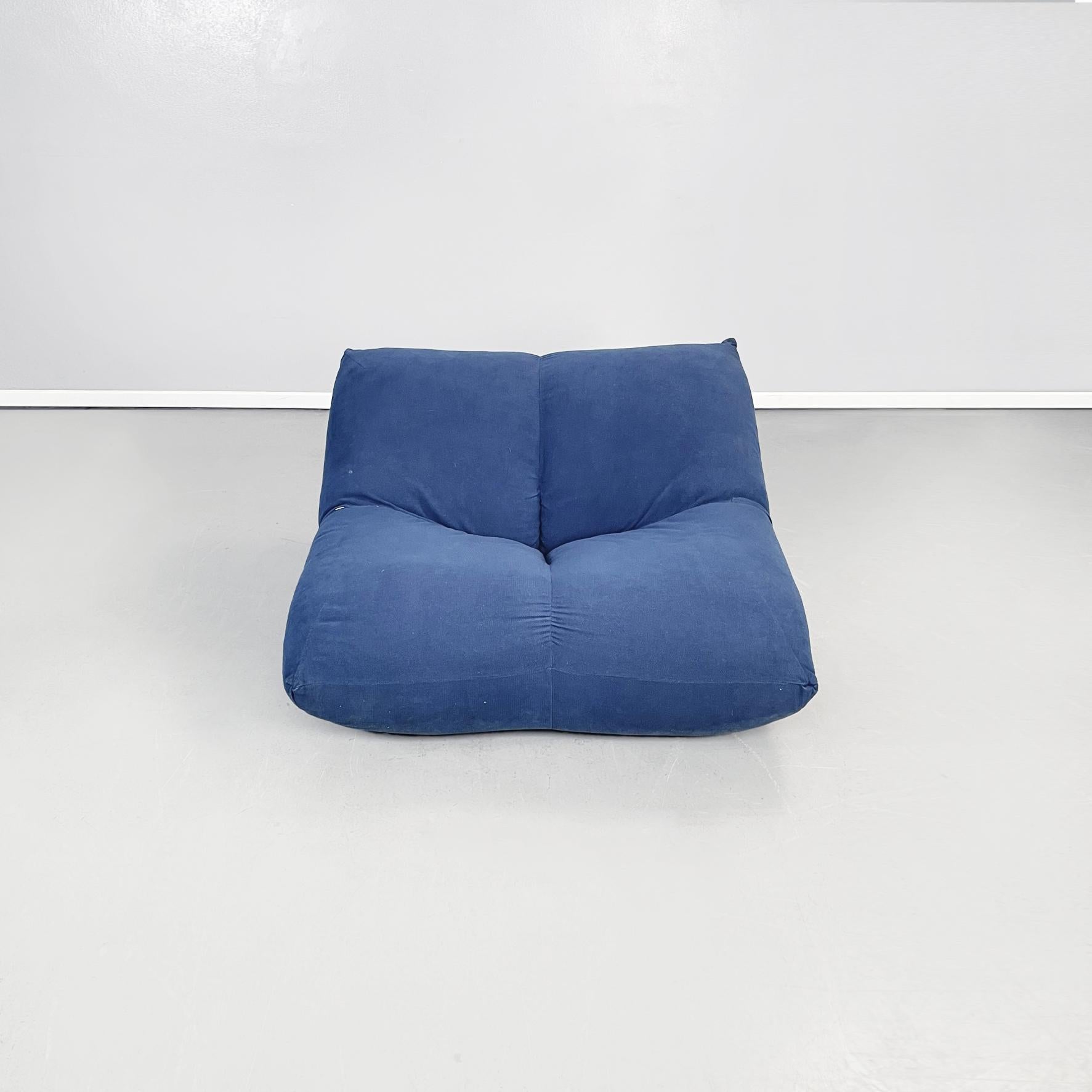 Italian Modern Living Room Set in Blue Fabric by Rosati for Giovannetti, 1970s 7