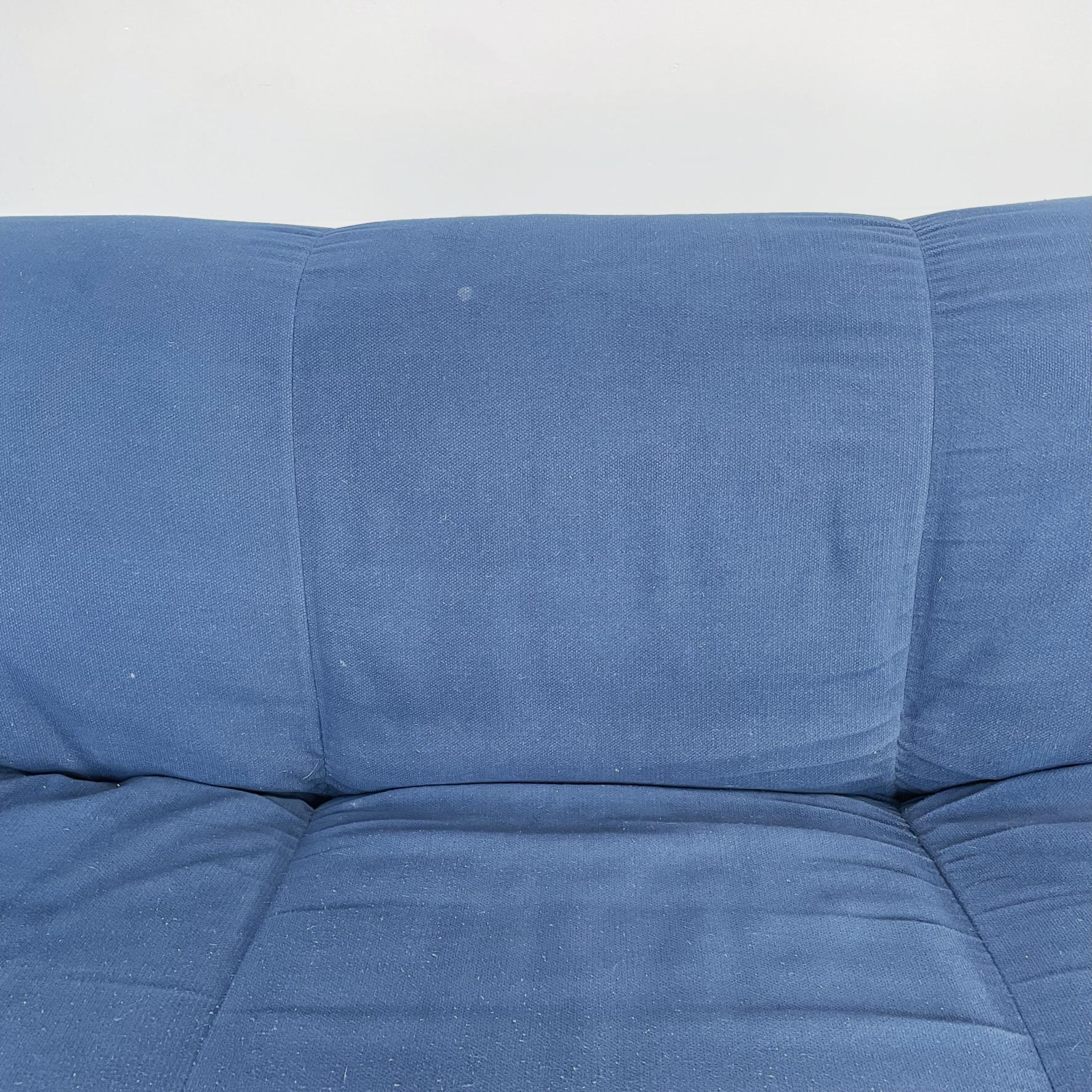Italian Modern Living Room Set in Blue Fabric by Rosati for Giovannetti, 1970s 1