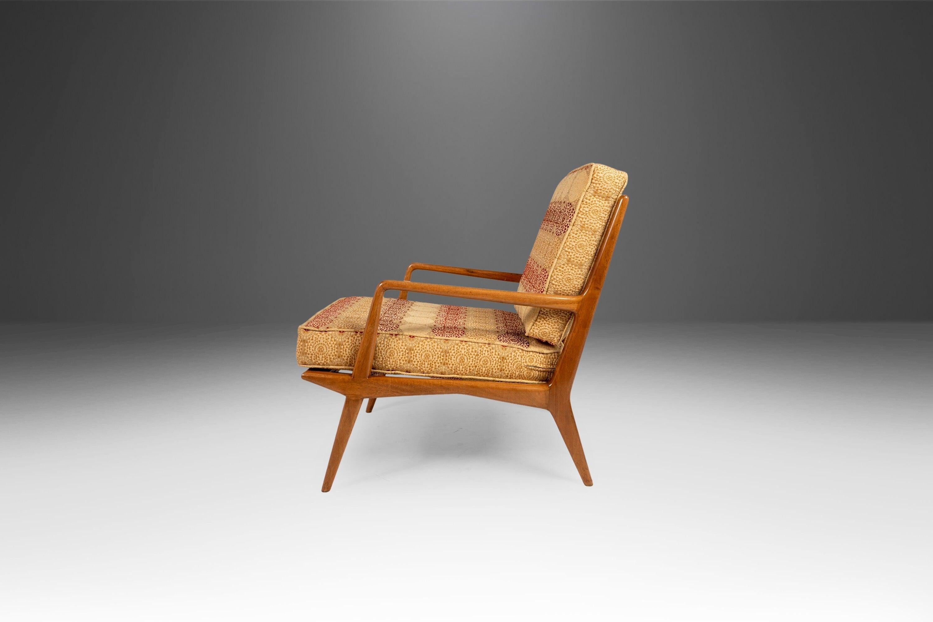 Italian Lounge Chair and Ottoman by Carlo de Carli for M. Singer and Sons, Italy, 1950s For Sale