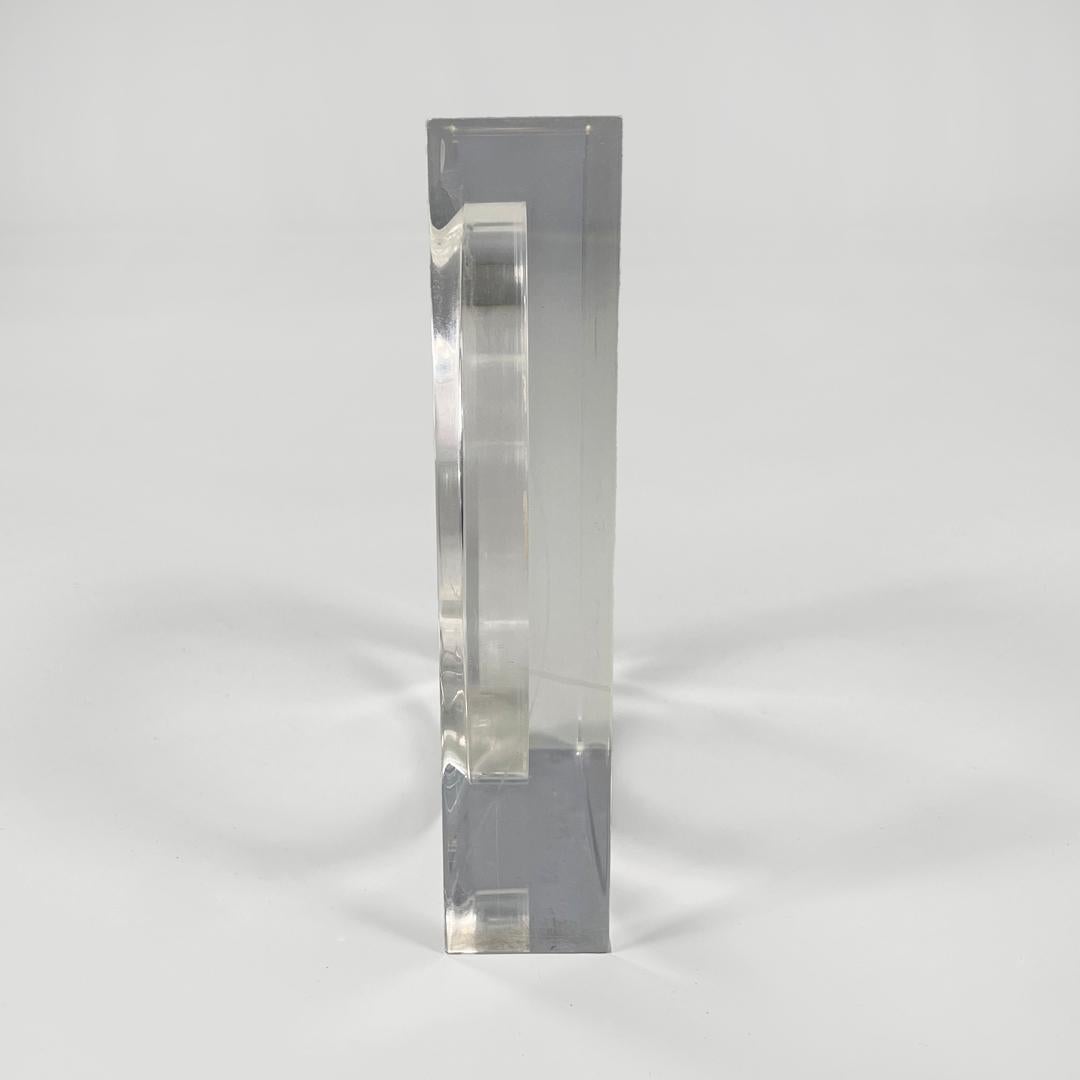 Moderno Italian modern lucite frame for Guzzini, 1970s in vendita