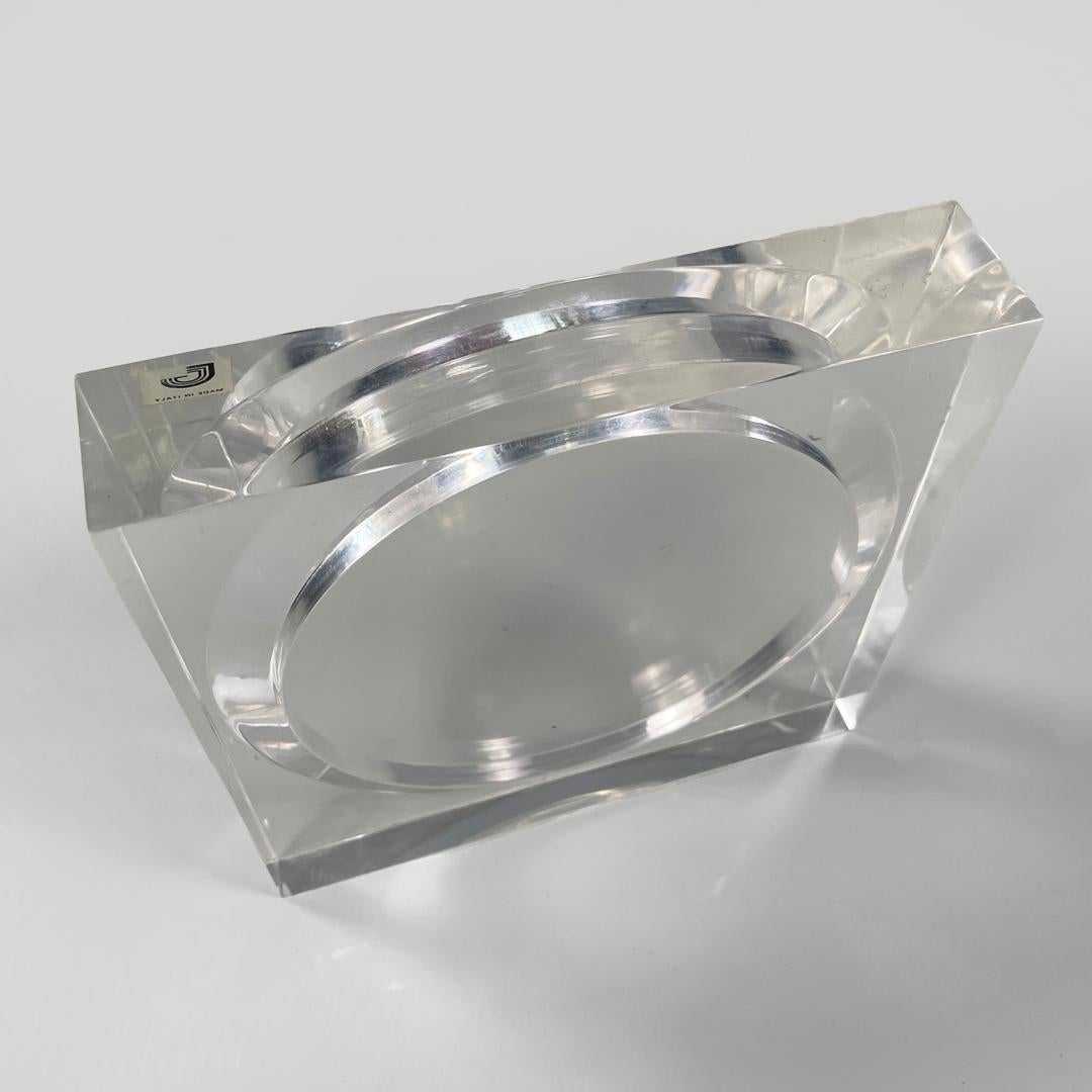 Late 20th Century Italian modern lucite frame for Guzzini, 1970s in vendita