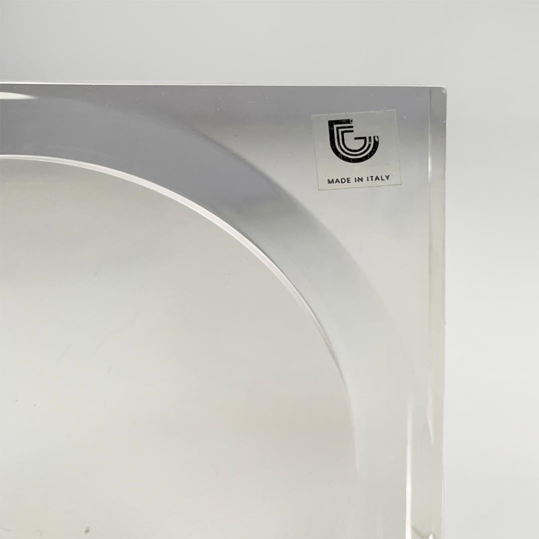 Italian modern lucite frame for Guzzini, 1970s in vendita 1