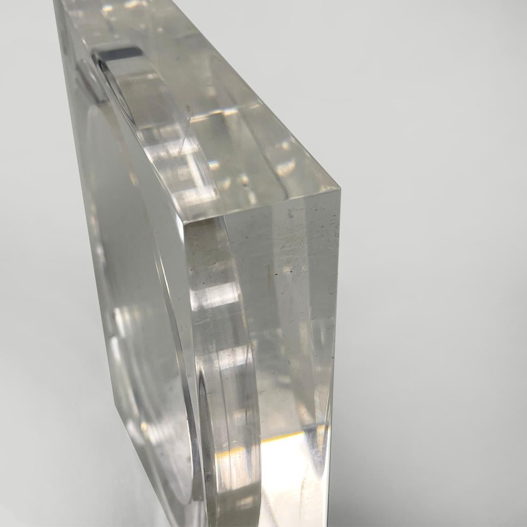 Italian modern lucite frame for Guzzini, 1970s in vendita 2