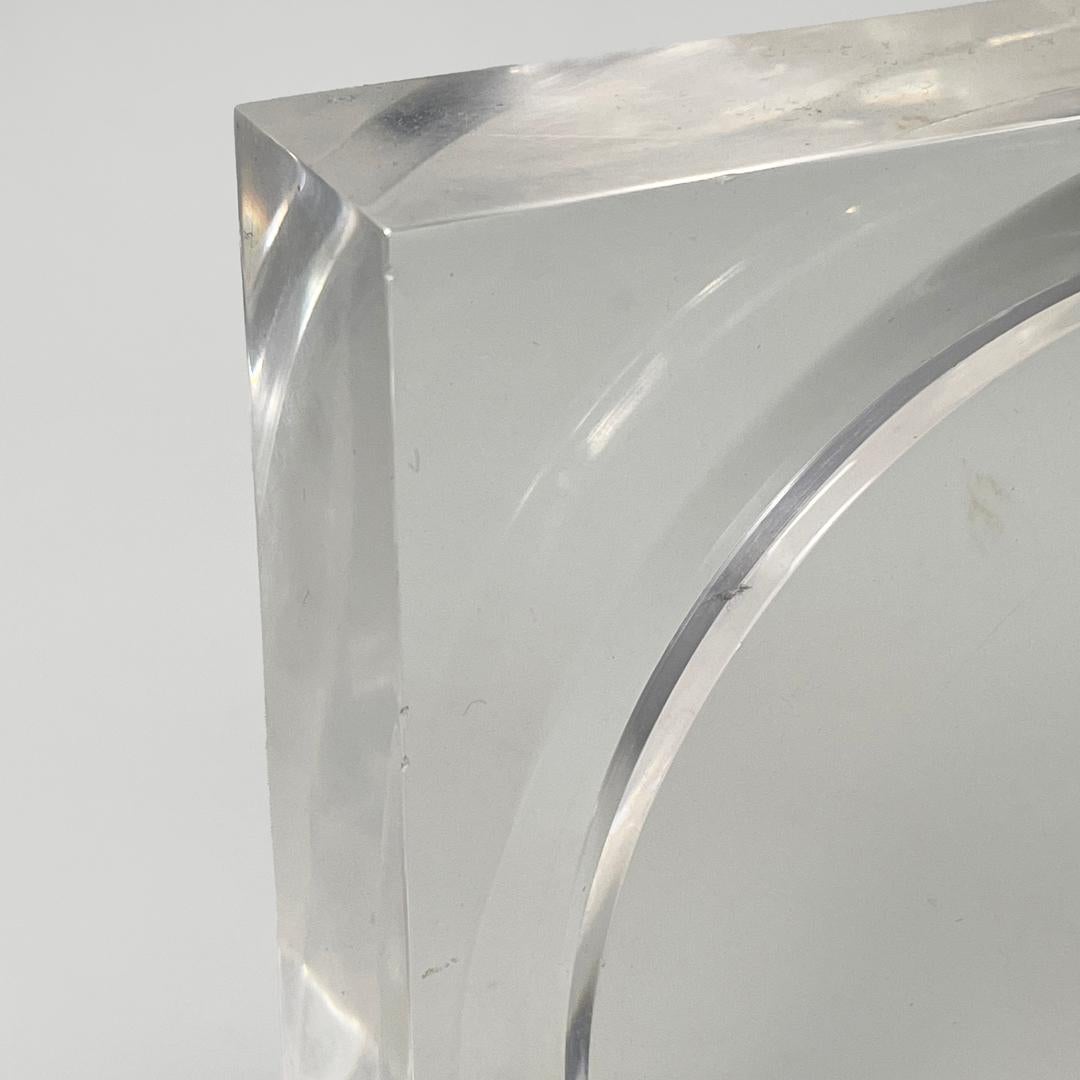 Italian modern lucite frame for Guzzini, 1970s in vendita 3