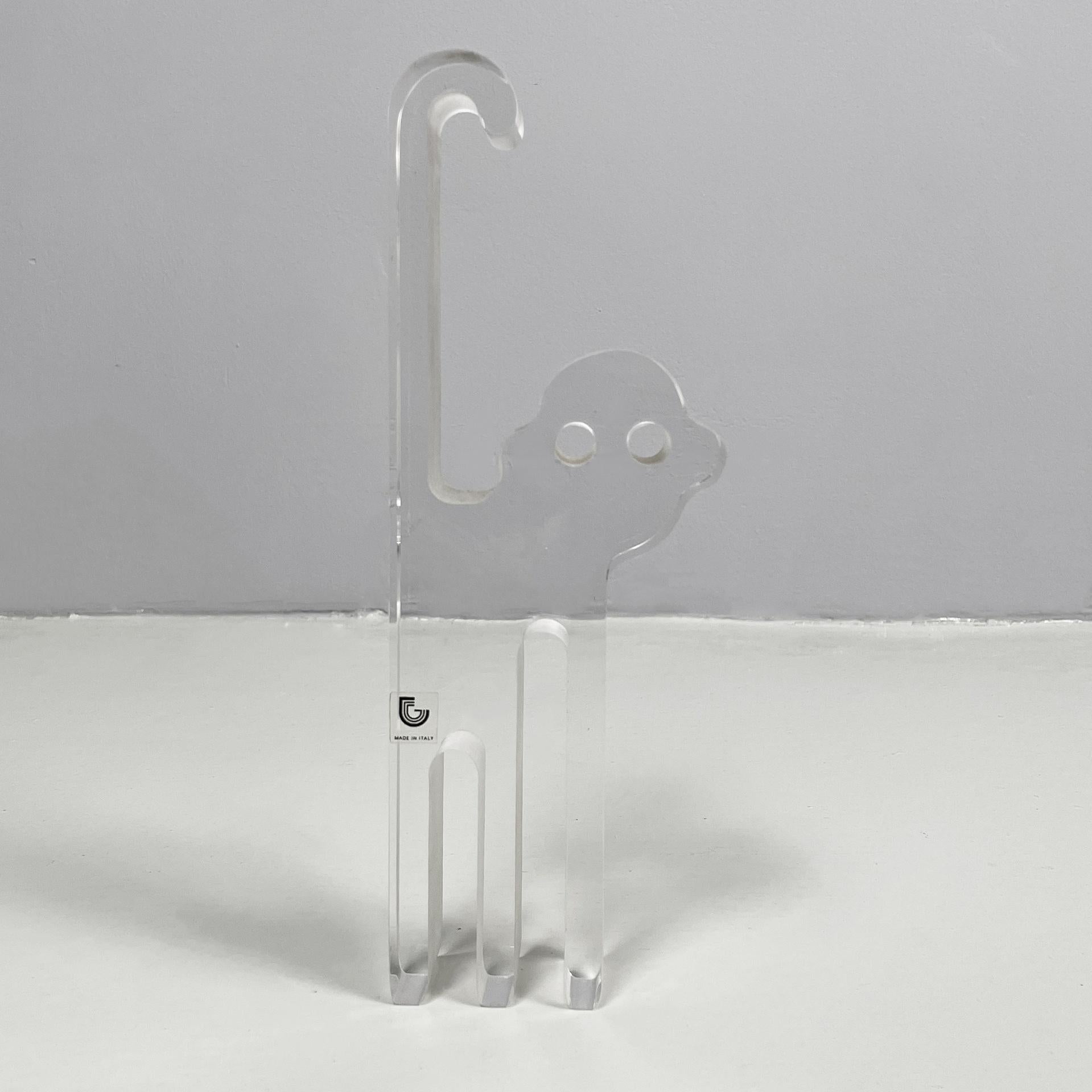 Space Age Italian modern lucite sculpture by Silvio Russo for Guzzini, 1970s in vendita