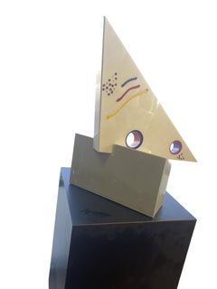 Italian Modern Marble 1980s Pop Art/Memphis Style Sculpture by Rose Grant