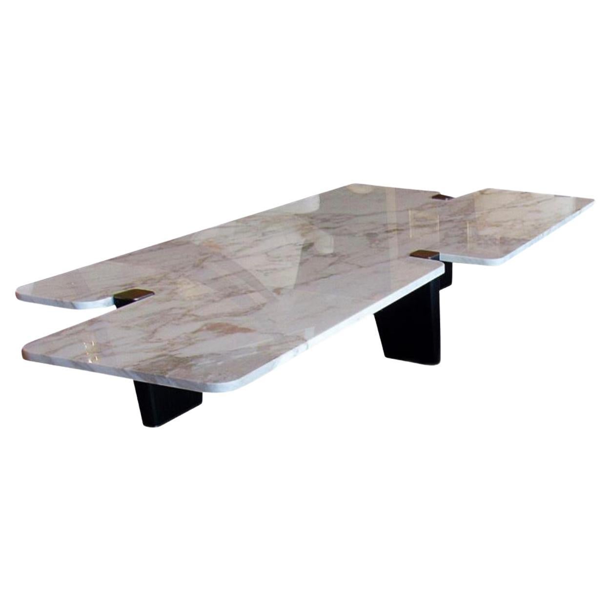 1930's Bronze and Marble Coffee Table at 1stDibs