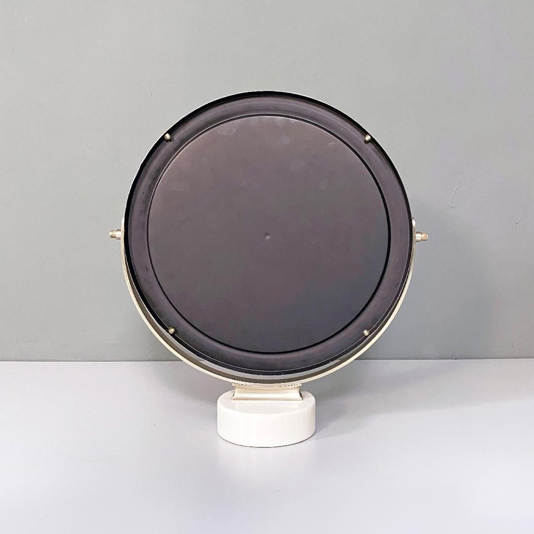 Italian Modern Marble and Steel Narciso Table Mirror, S. Mazza for Artemide 1970 3