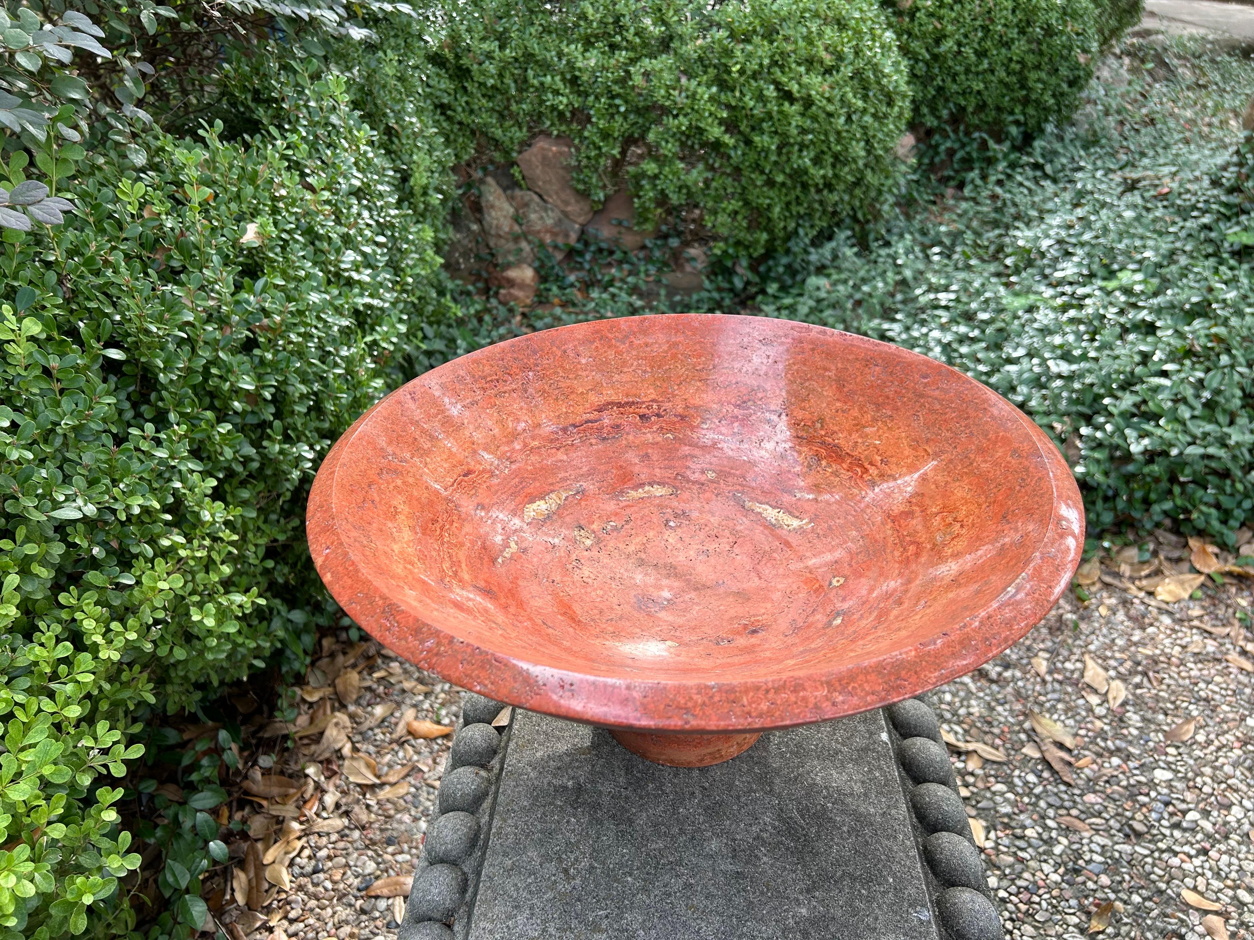 Moderne italienische Schale aus 17 Zoll Marmor von Sergio Asti 4
