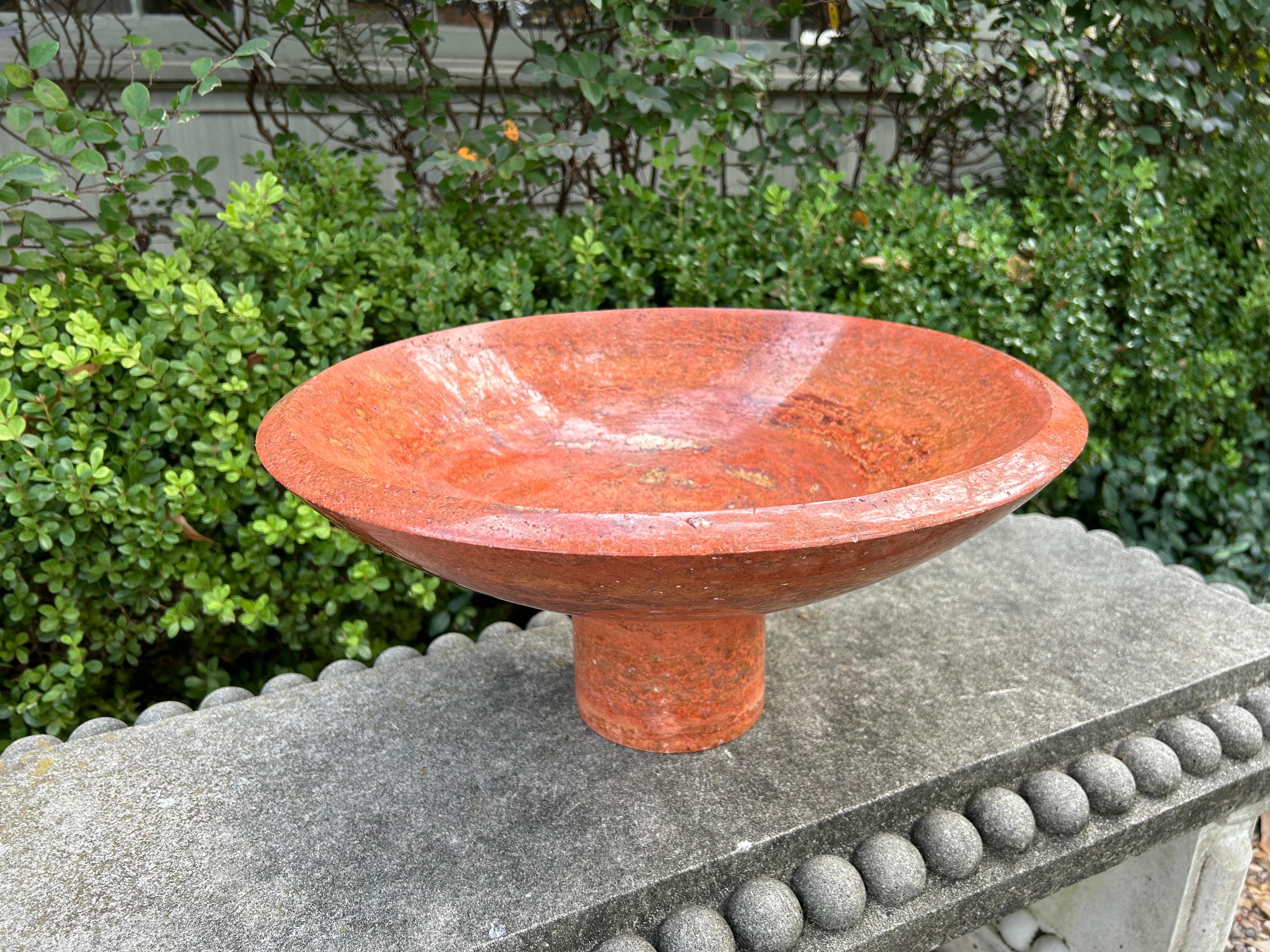 Moderne italienische Schale aus 17 Zoll Marmor von Sergio Asti (Italienisch)