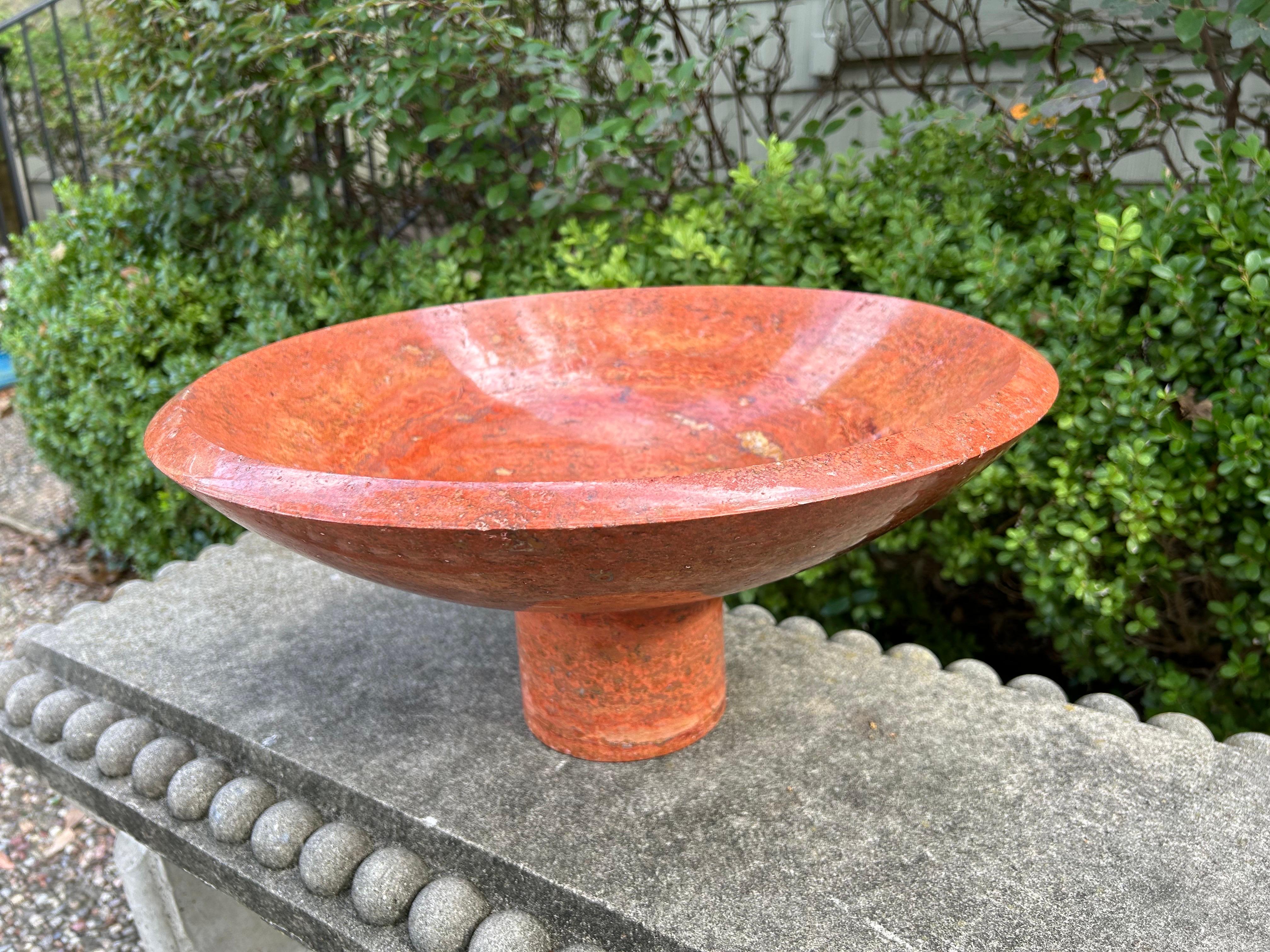 Moderne italienische Schale aus 17 Zoll Marmor von Sergio Asti (Ende des 20. Jahrhunderts)