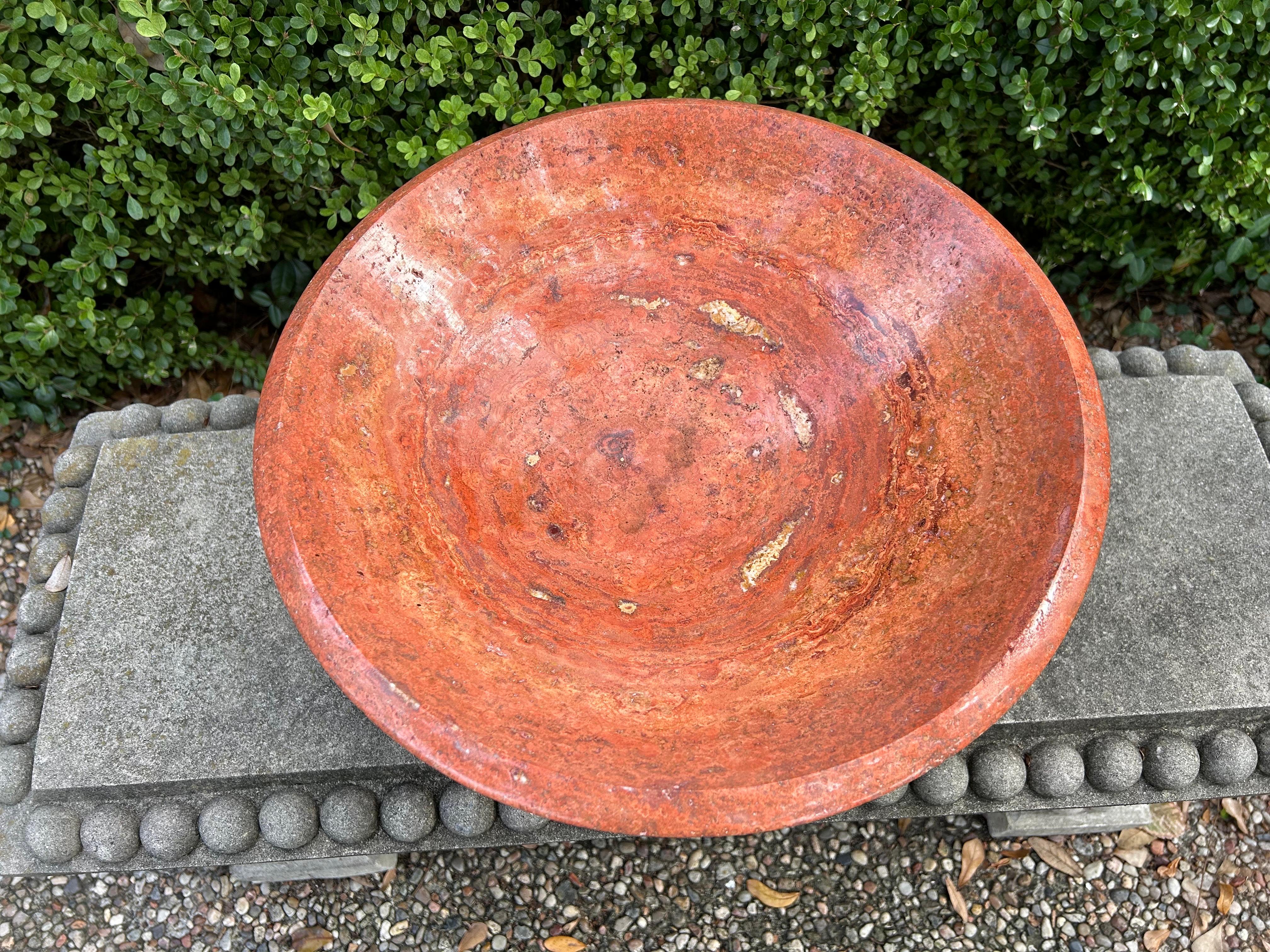 Moderne italienische Schale aus 17 Zoll Marmor von Sergio Asti 1