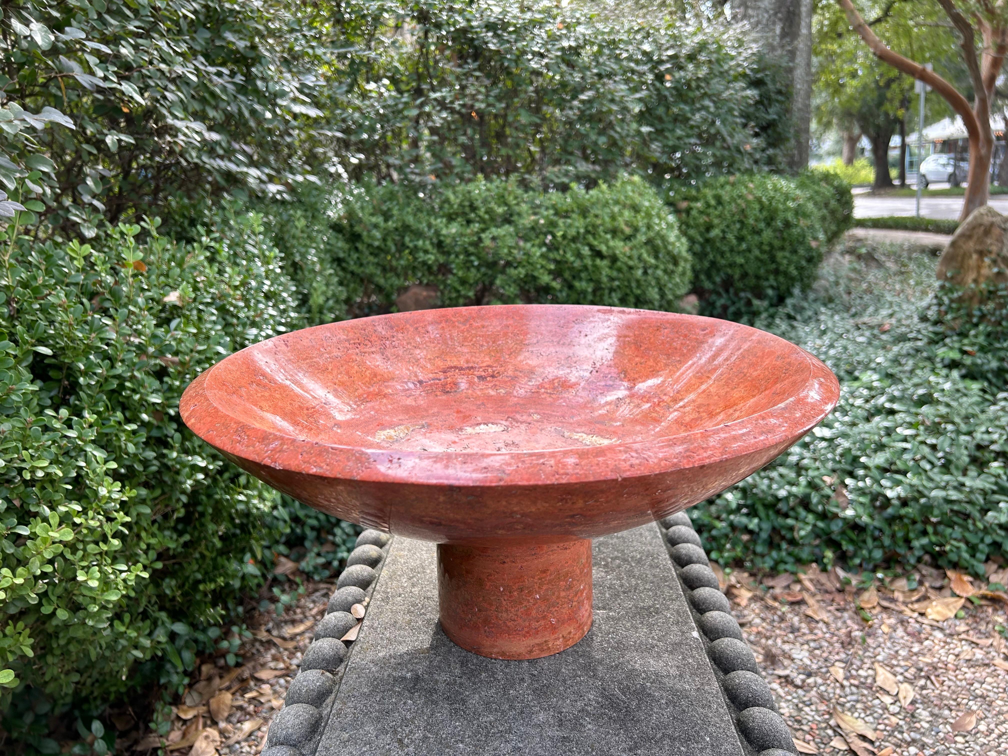 Moderne italienische Schale aus 17 Zoll Marmor von Sergio Asti 2