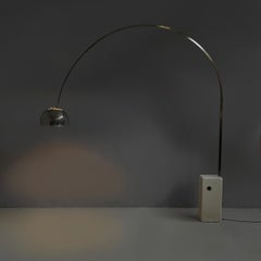 Italian modern marble floor lamp Arco by Castiglioni for Flos, 1960s