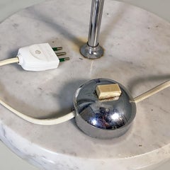 Moderne italienische Marmor-Metall-Stehlampe Fois, Reggiani Illuminazione 1970