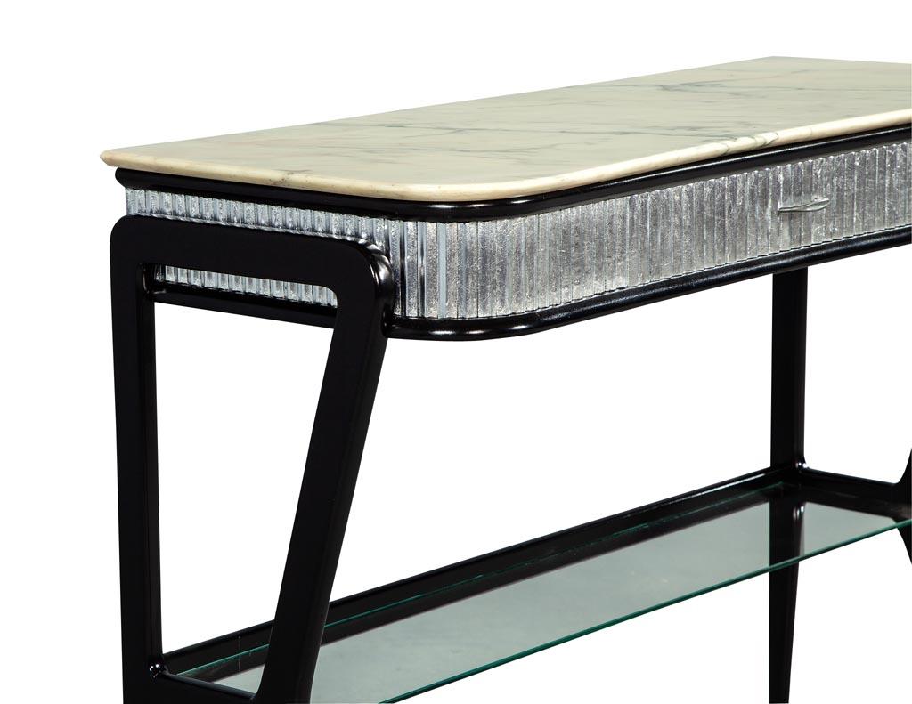 Italian Modern Marble-Top Console Table Attributed to Gio Ponti 4