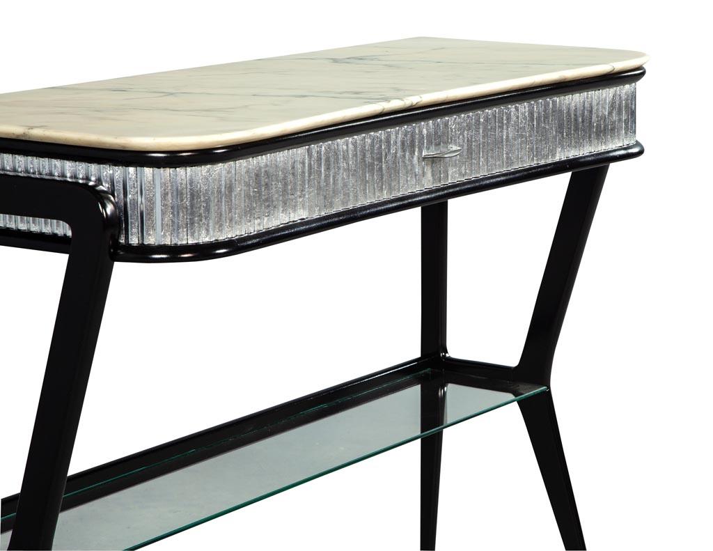 Italian Modern Marble-Top Console Table Attributed to Gio Ponti 5