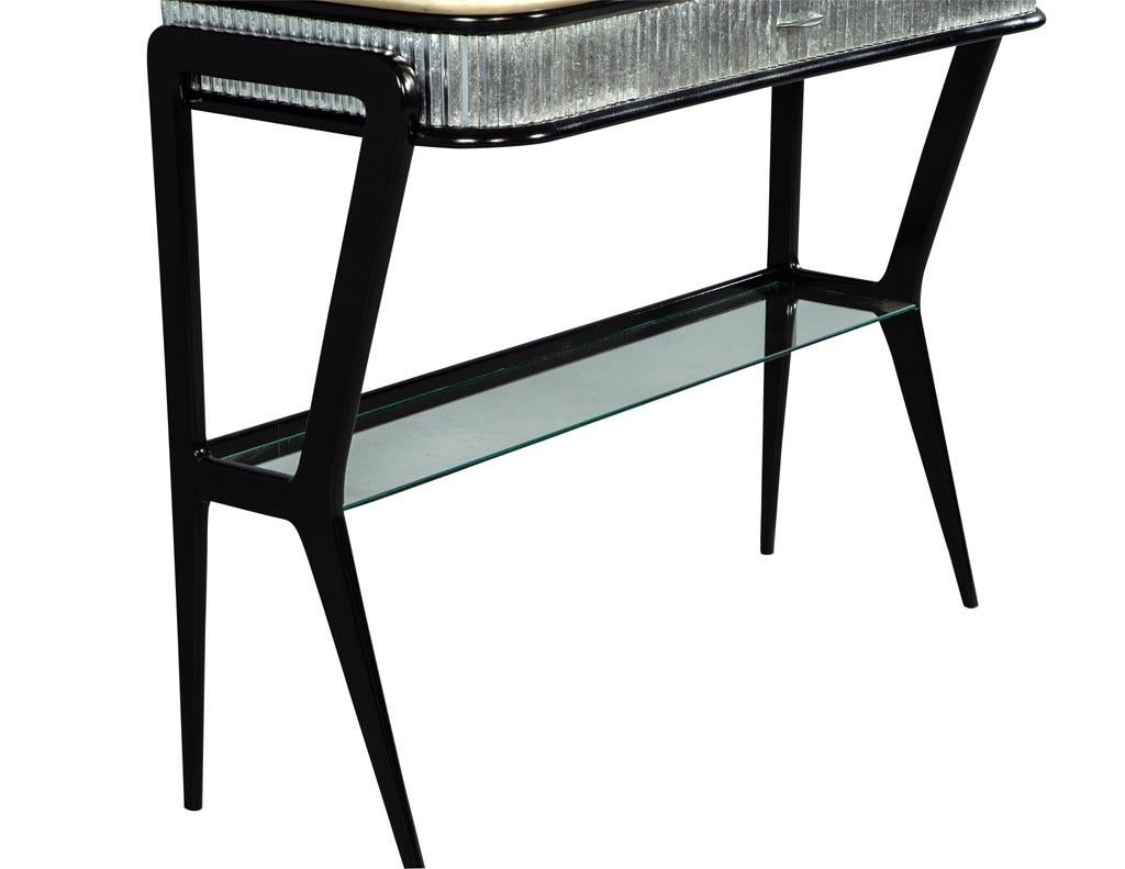 Italian Modern Marble-Top Console Table Attributed to Gio Ponti 6