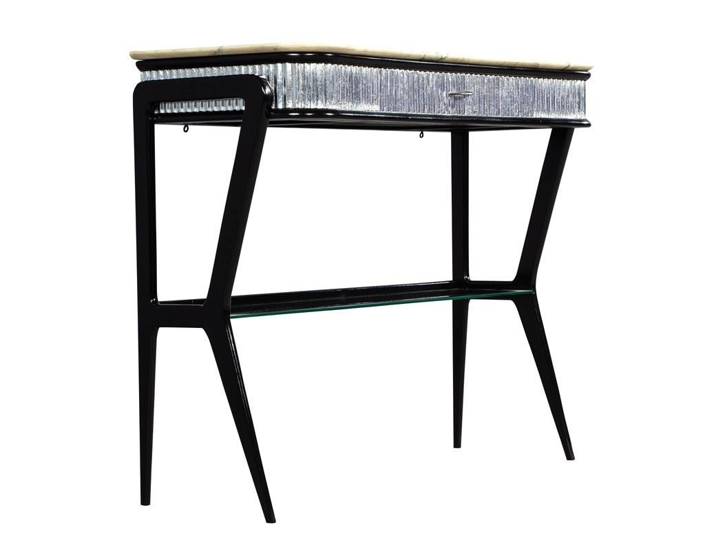 Italian Modern Marble-Top Console Table Attributed to Gio Ponti 3