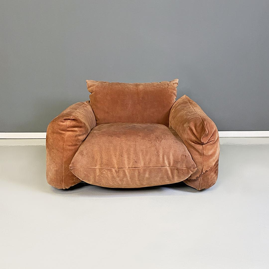 Italian modern Marenco set, sofa and armchair by Mario Marenco for Arflex, 1970s 10