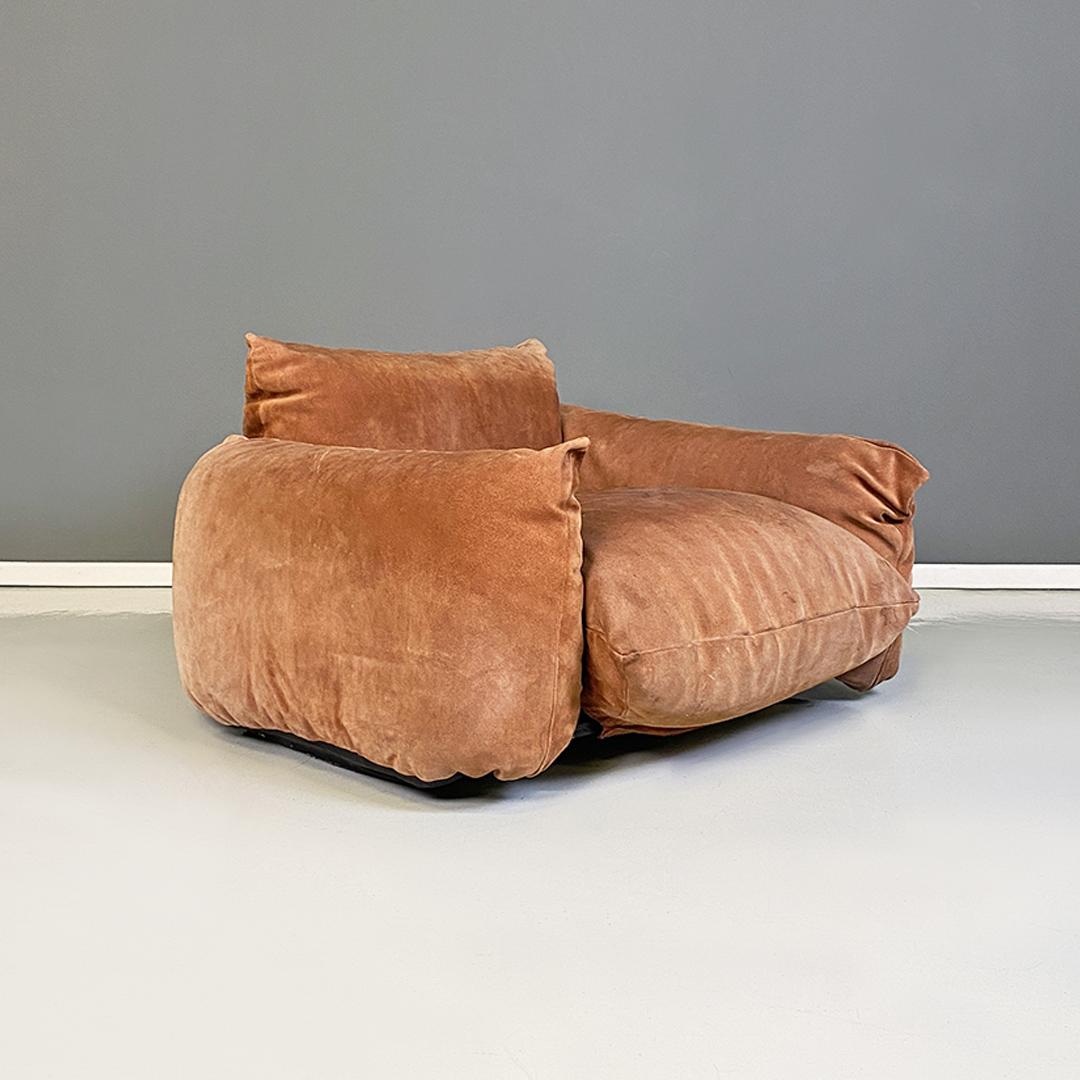 Italian modern Marenco set, sofa and armchair by Mario Marenco for Arflex, 1970s 11