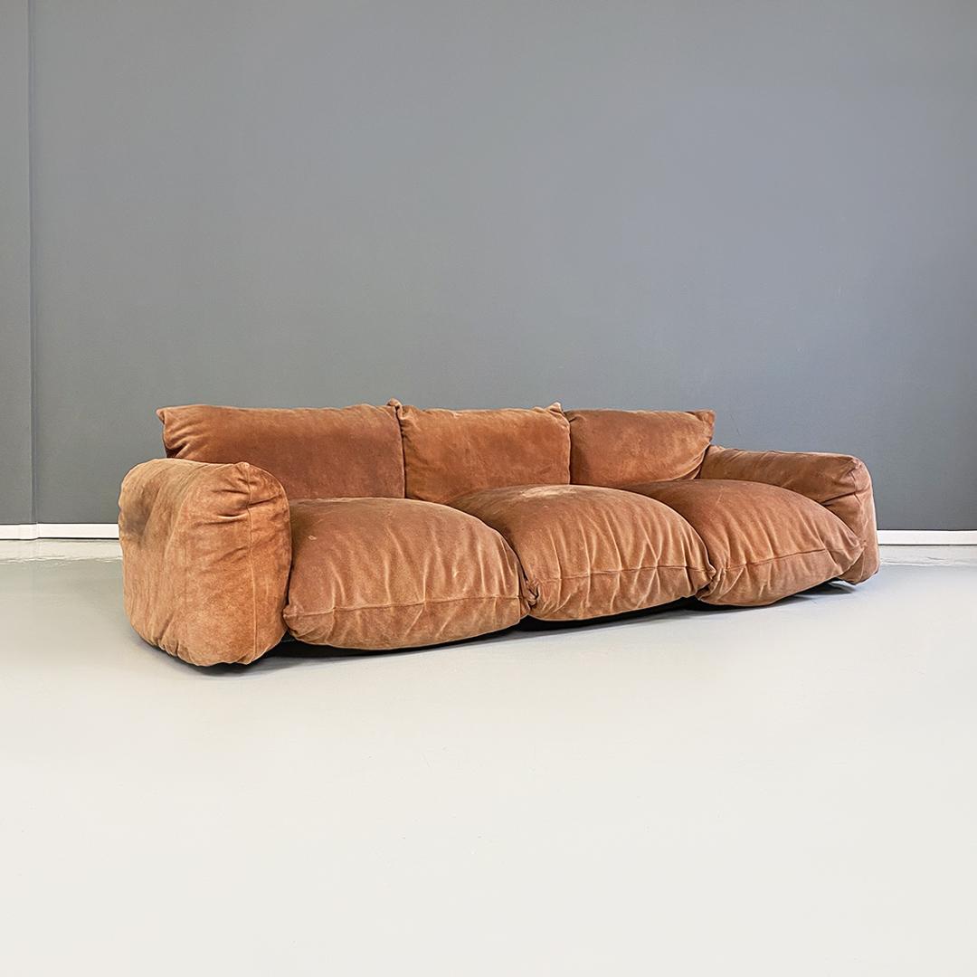 Modern Italian modern Marenco set, sofa and armchair by Mario Marenco for Arflex, 1970s