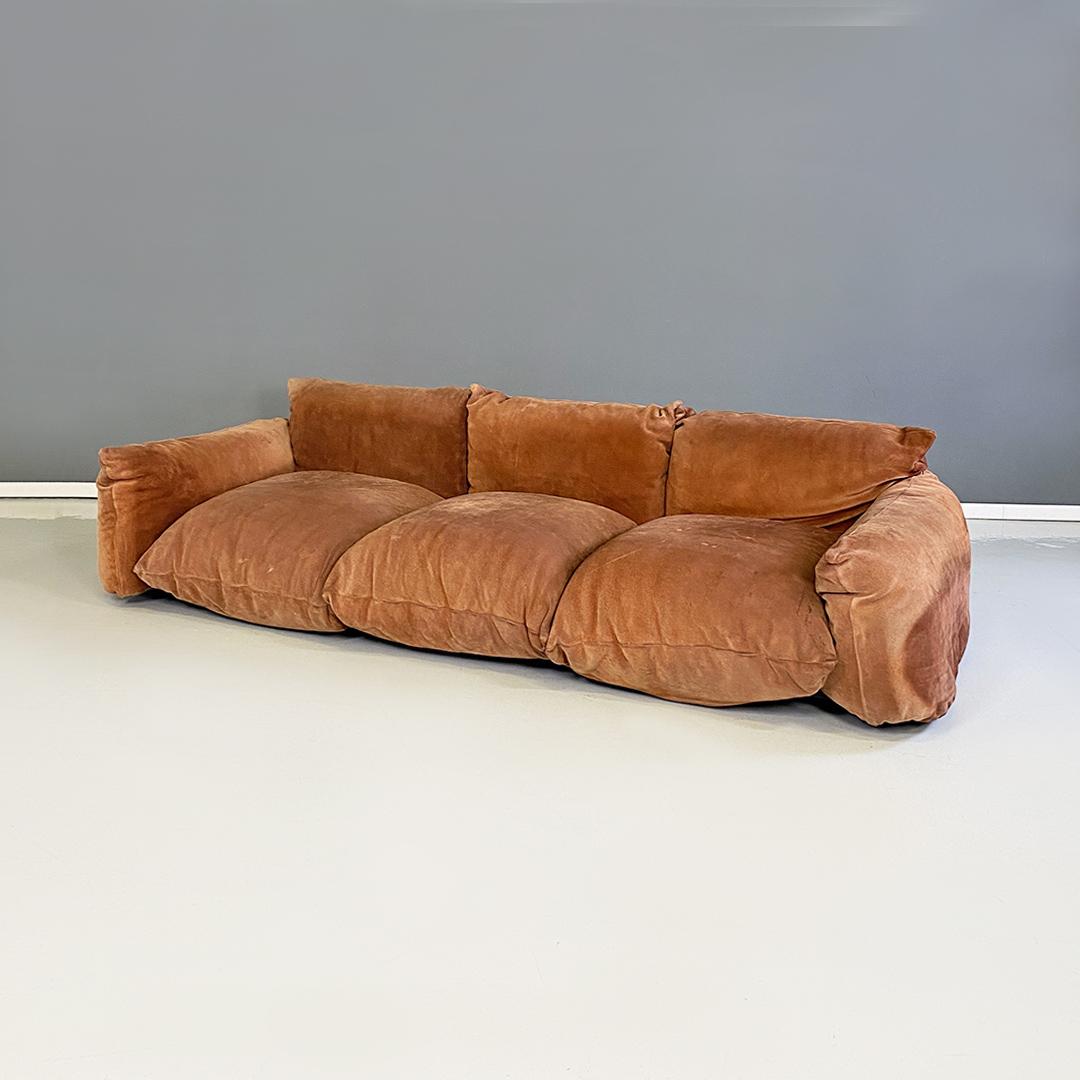 Late 20th Century Italian modern Marenco set, sofa and armchair by Mario Marenco for Arflex, 1970s