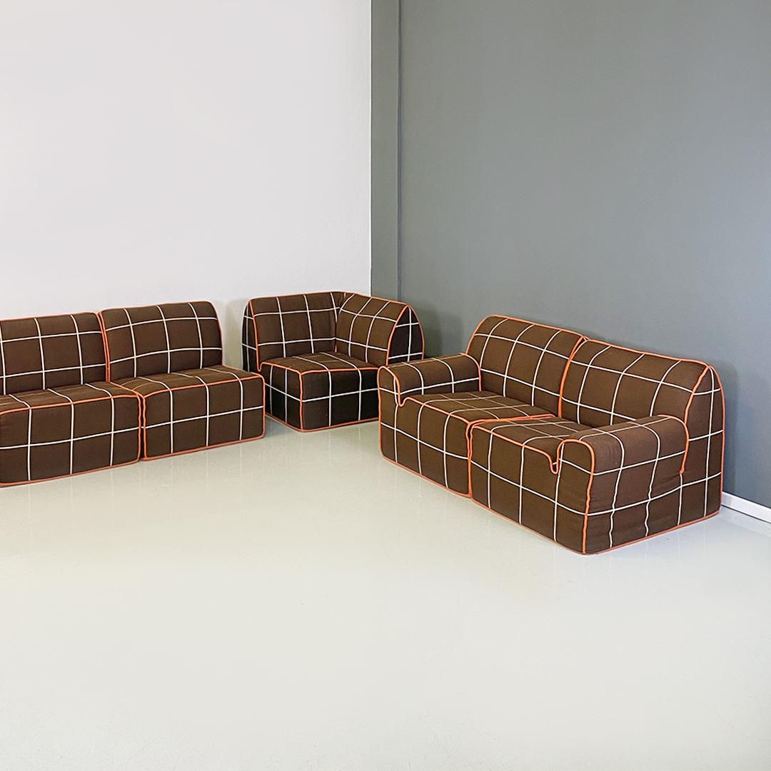 Italienisches modernes, modulares Sofa „Me too“ von De Pas D'Urbino Lomazzi für Bonacina, 1973 (Baumwolle) im Angebot