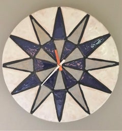 Italian Modern Meridian Ceramic Wall Clock by Bitossi for Howard Miller