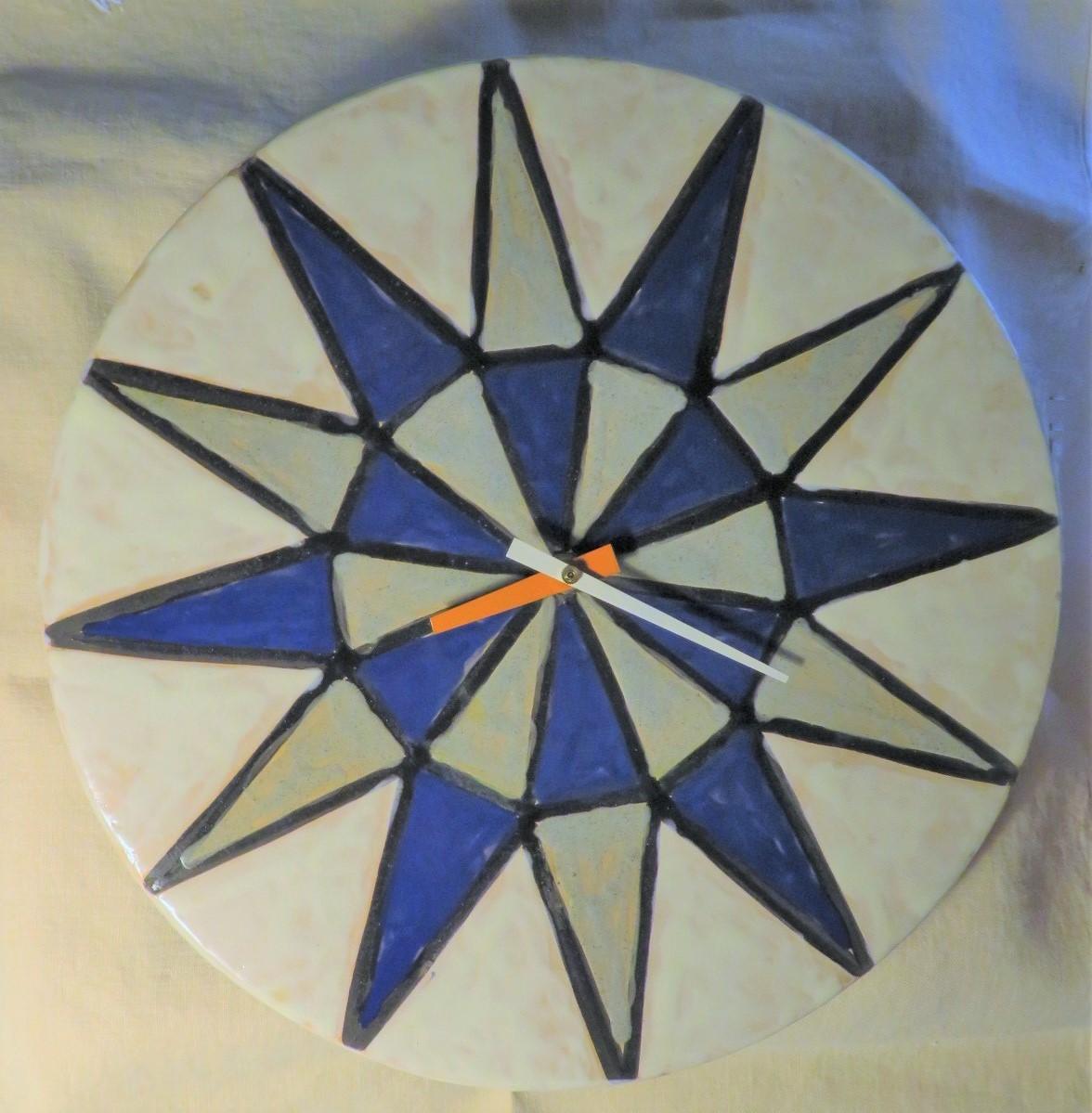 Italian Modern Meridian Ceramic Wall Clock by Bitossi for Howard Miller 1
