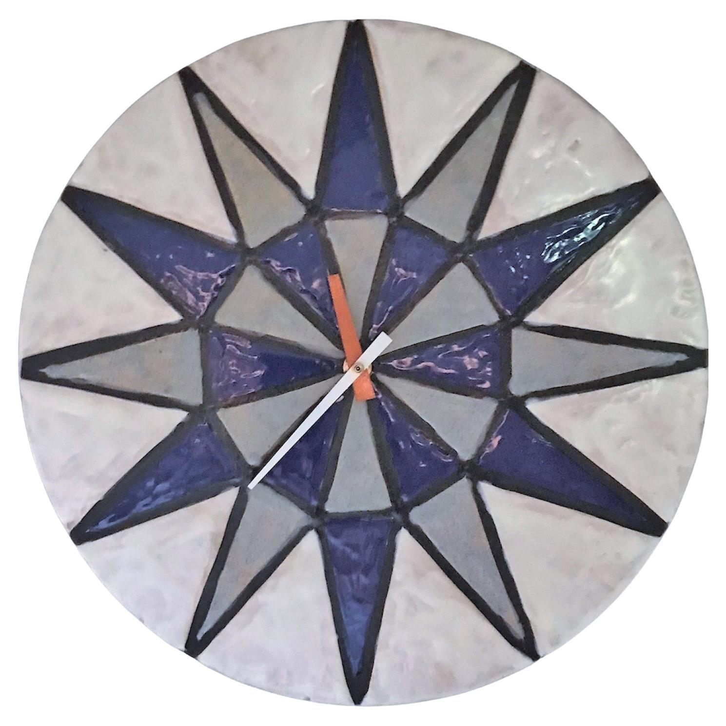 Italian Modern Meridian Ceramic Wall Clock by Bitossi for Howard Miller
