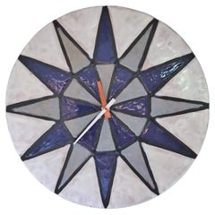 Italian Modern Meridian Ceramic Wall Clock by Bitossi for Howard Miller