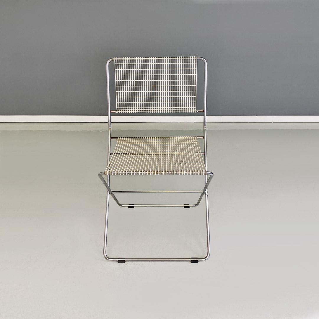 Italian modern metal adjustable chairs by De Marco & Rebolini for Robots, 1970s For Sale 1