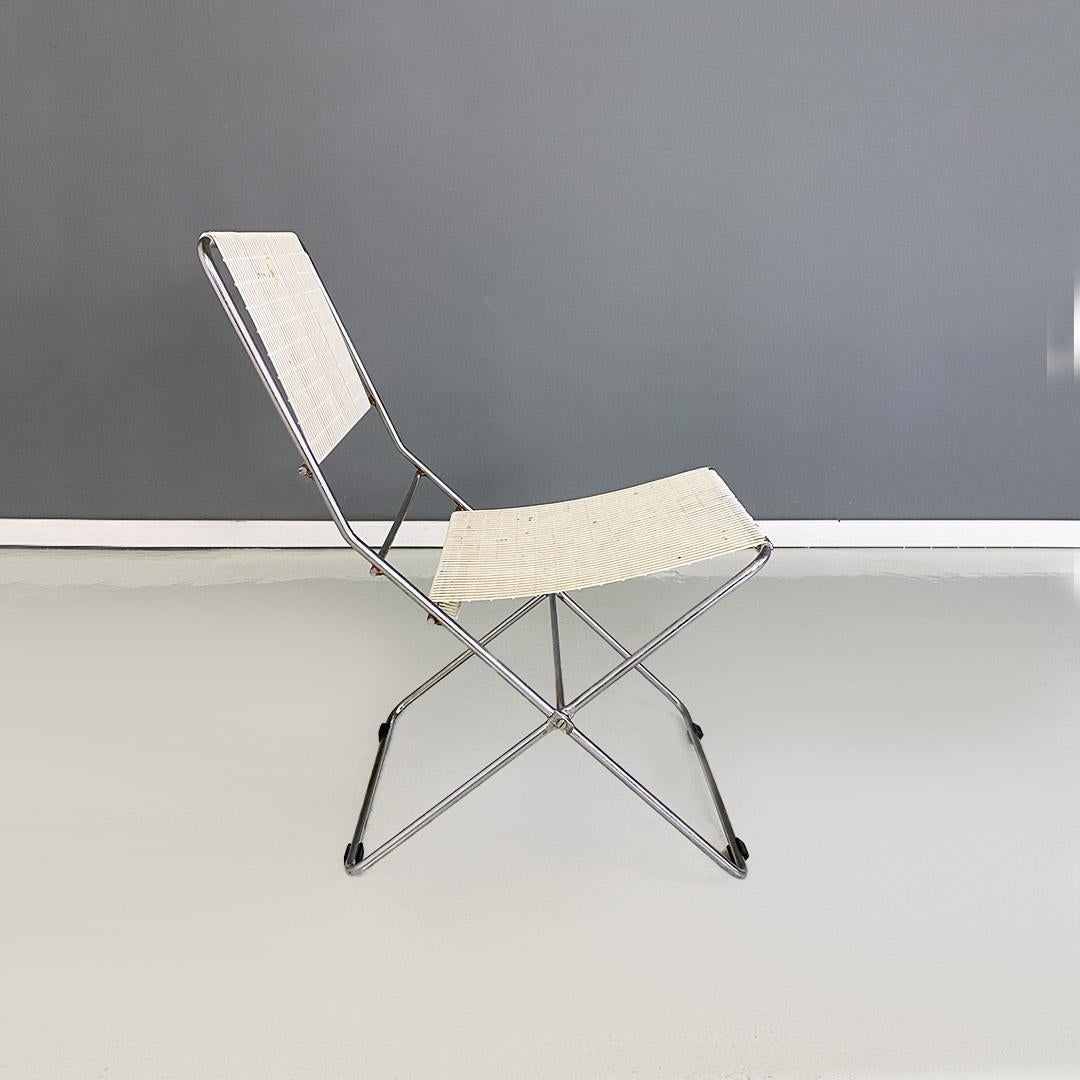 Italian modern metal adjustable chairs by De Marco & Rebolini for Robots, 1970s For Sale 2
