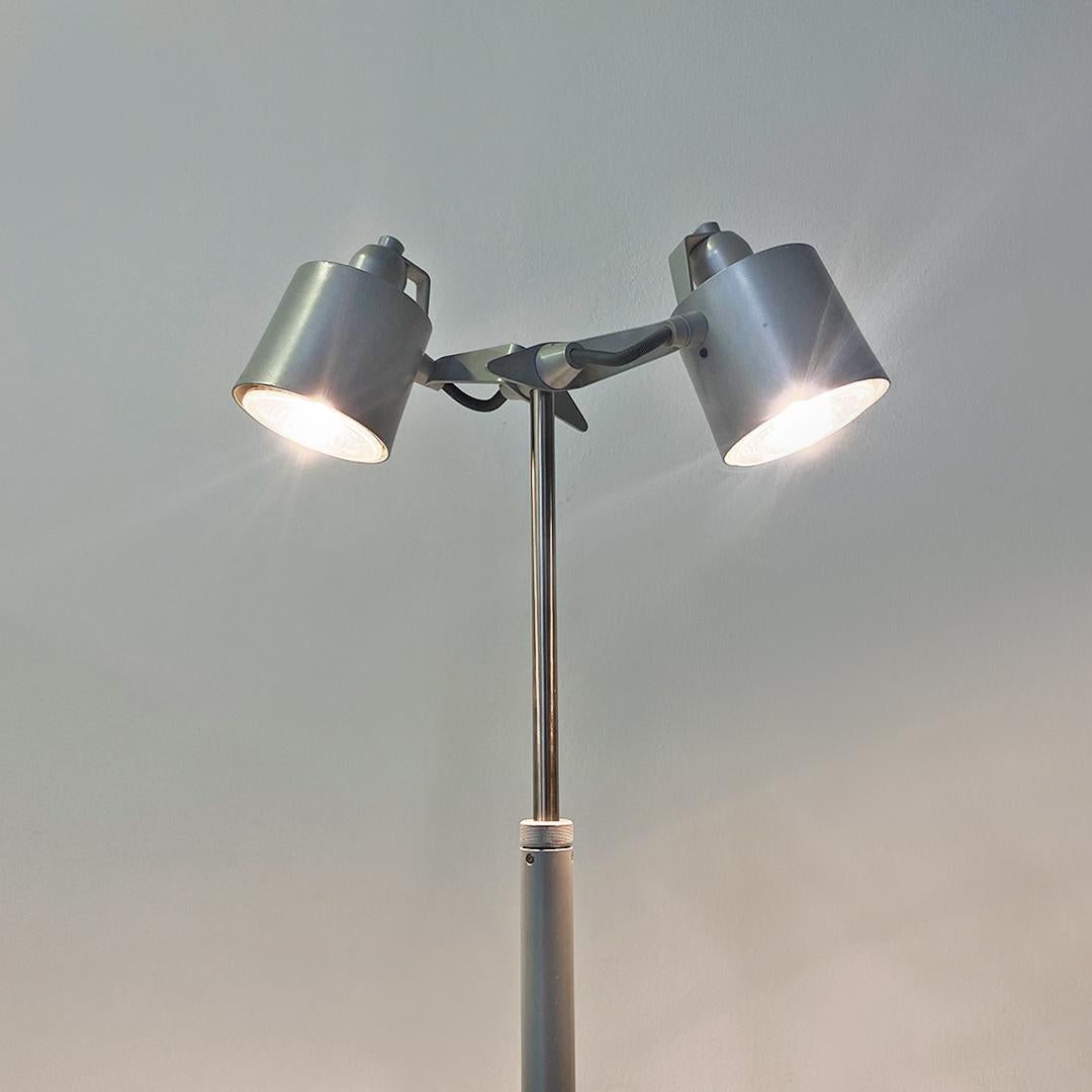 Lampadaire de stade moderne italien en métal et marbre, Wettstein pour Pallucco, 1990 en vente 7