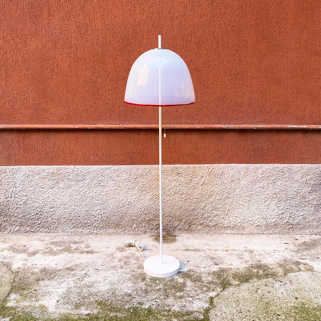 Italian Modern Metal and Murano Glass Floor Lamp by Renato Toso for Leucos 1970s 7