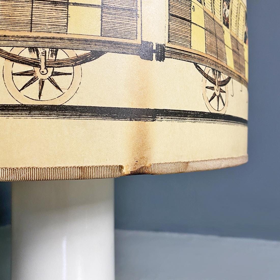 Italian Modern Metal and Parchment Table Lamp, 1960s For Sale 6