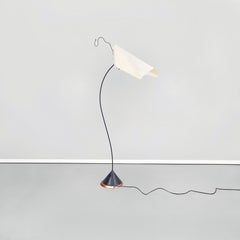 Italian Modern Metal and Plastic Floor Lamp Sister by Dalisi for Oluce, 1980s