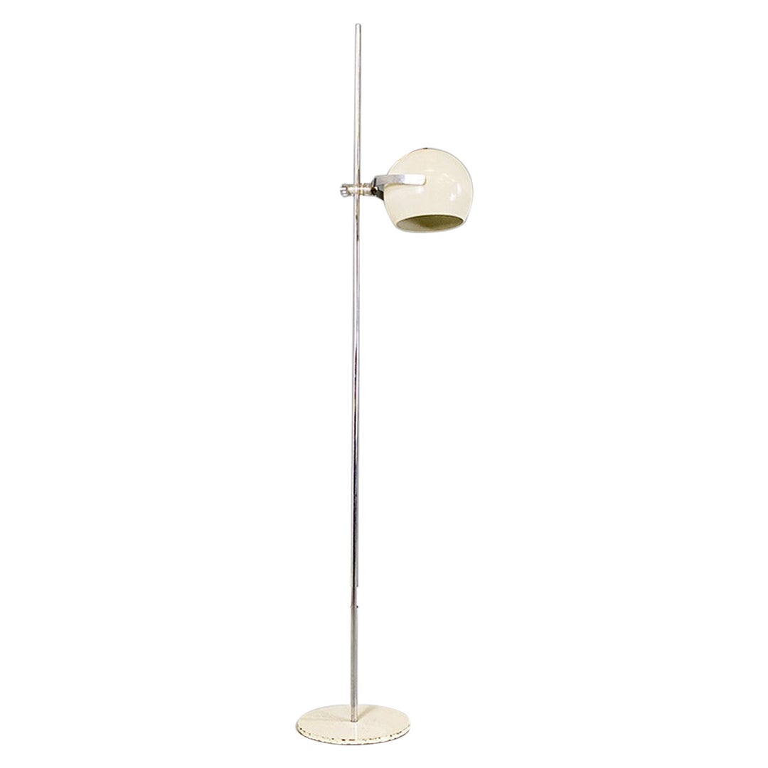 Lampadaire réglable italien moderne en métal et plexiglas, 1970 en vente